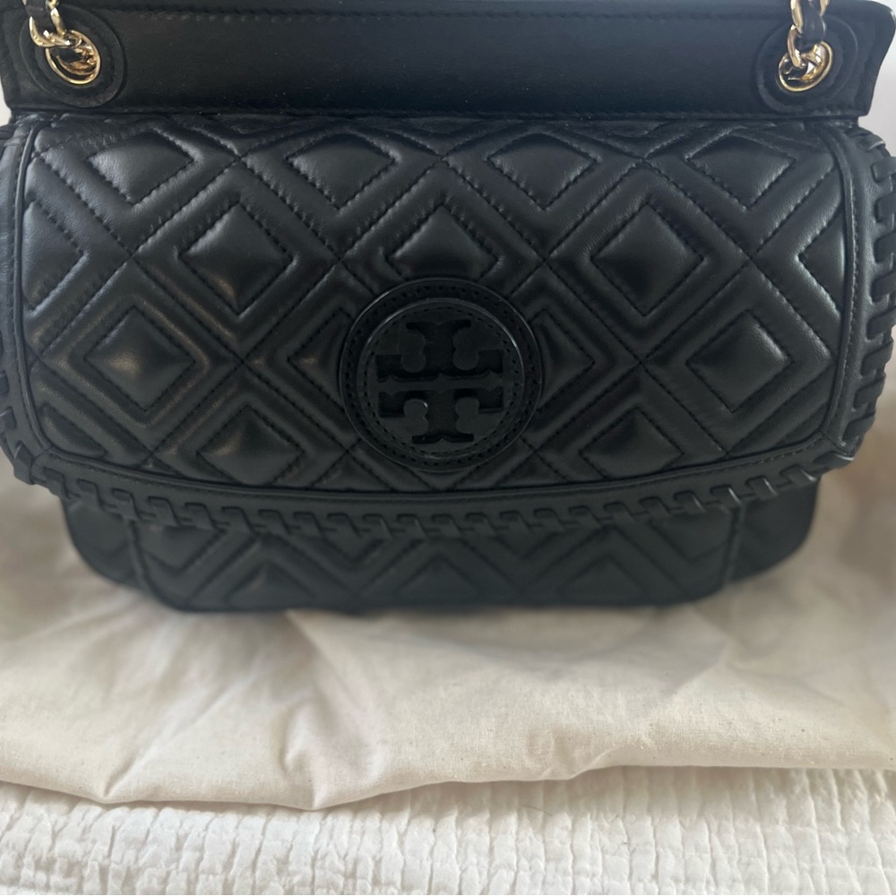 Tory Burch Black Quilted Crossbody Bag